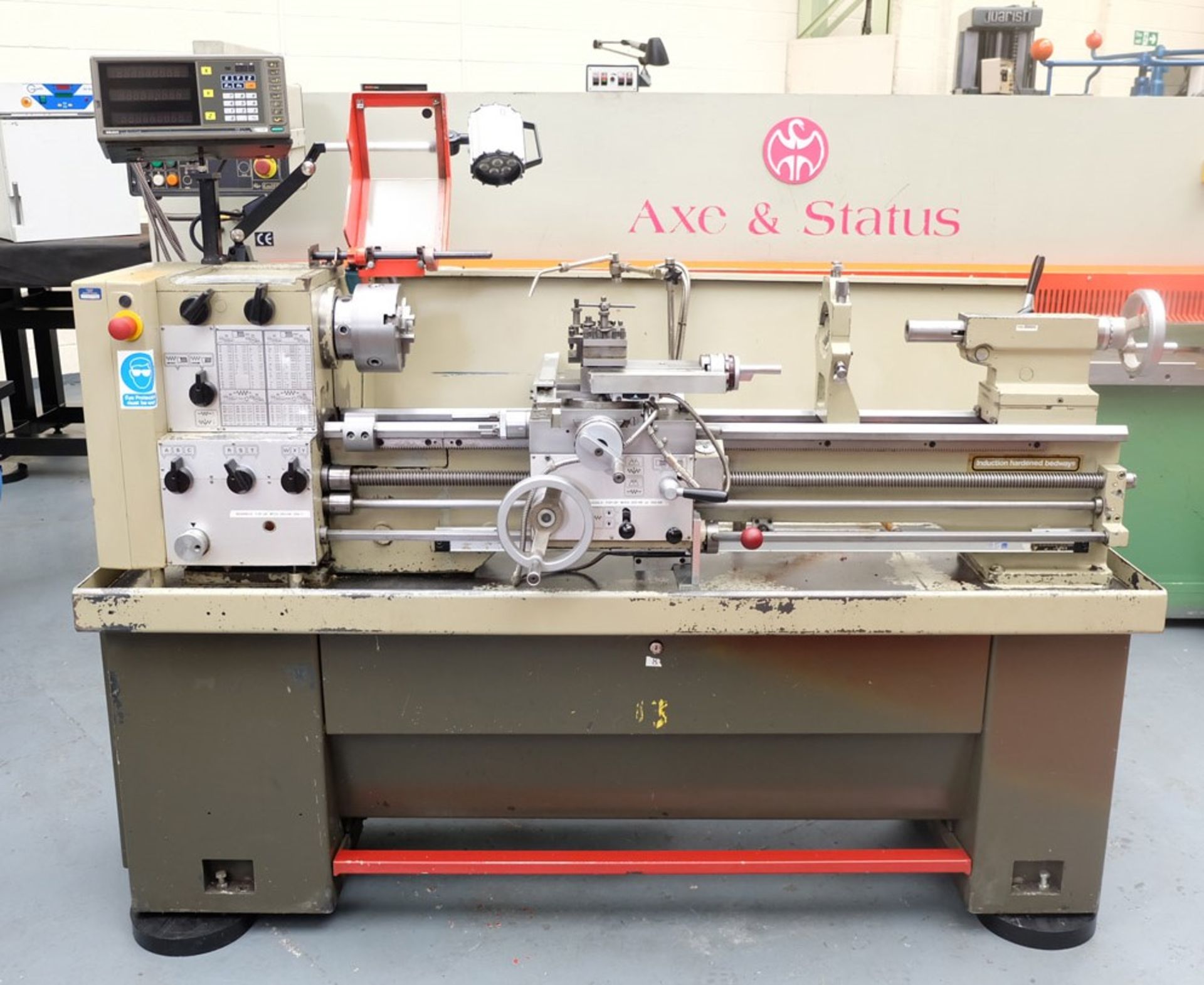 A HARRISON M300 Gap Bed Centre Lathe: Swing Over Bed 13in, Distance Between Centres 40in, Speeds