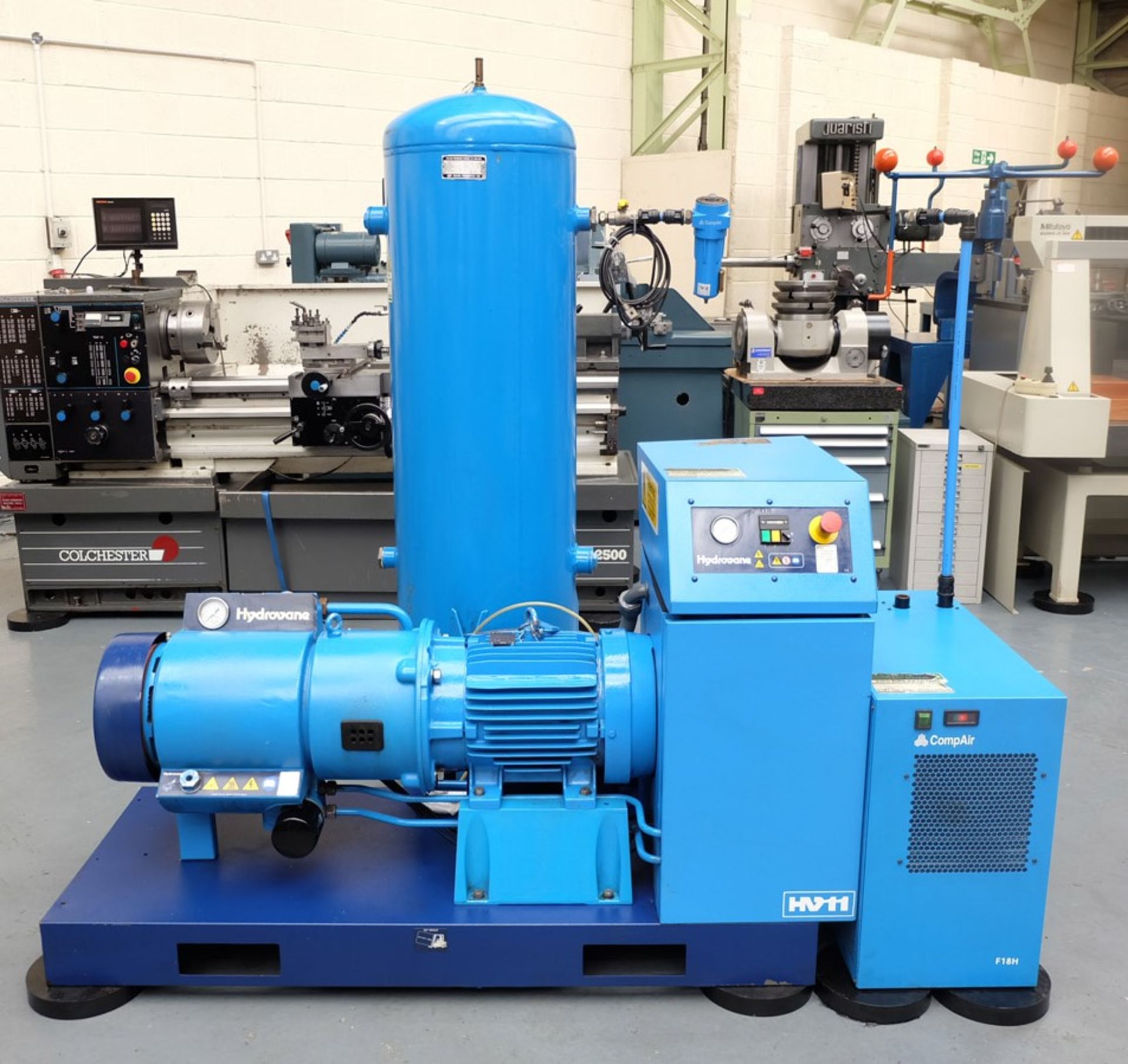 A HYDROVANE Type HV11 Model 711-PSAS08-4035S200 Rotary Air Compressor: Max BAR 9, Motor 11kW, Flow