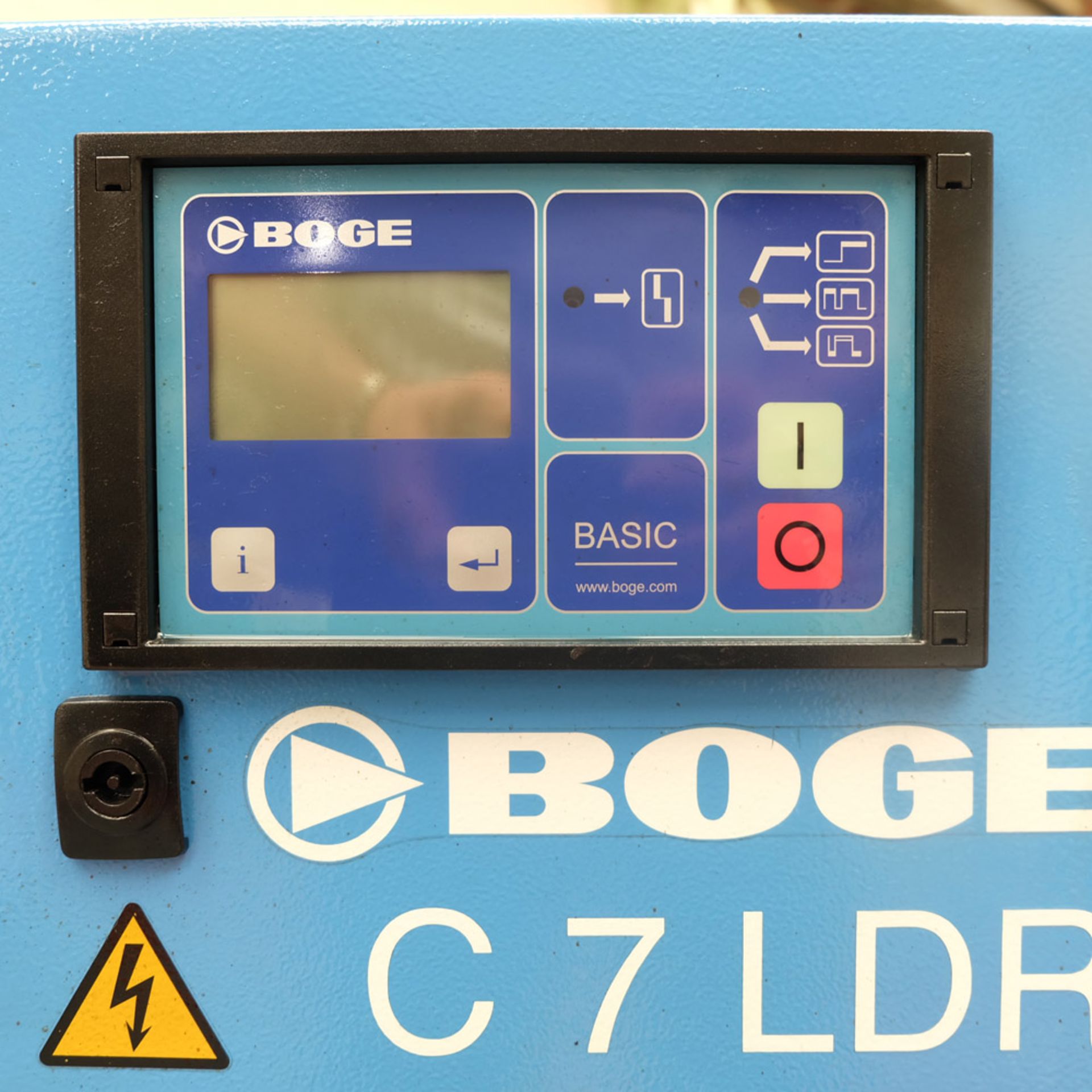 A BOGE Type C7 LDR-270 Receiver Mounted Rotary Screw Air Compressor: Flow Rate 0.728 m/min, Max - Image 2 of 9