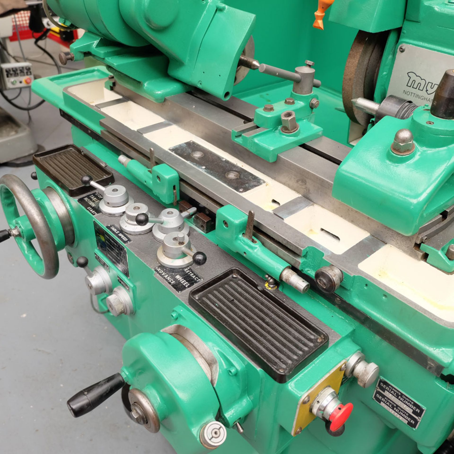 A MYFORD MG12-HA Hydraulic Cylindrical Grinder: Maximum Grinding Capacity 3in Diameter, Swing Over - Image 3 of 13