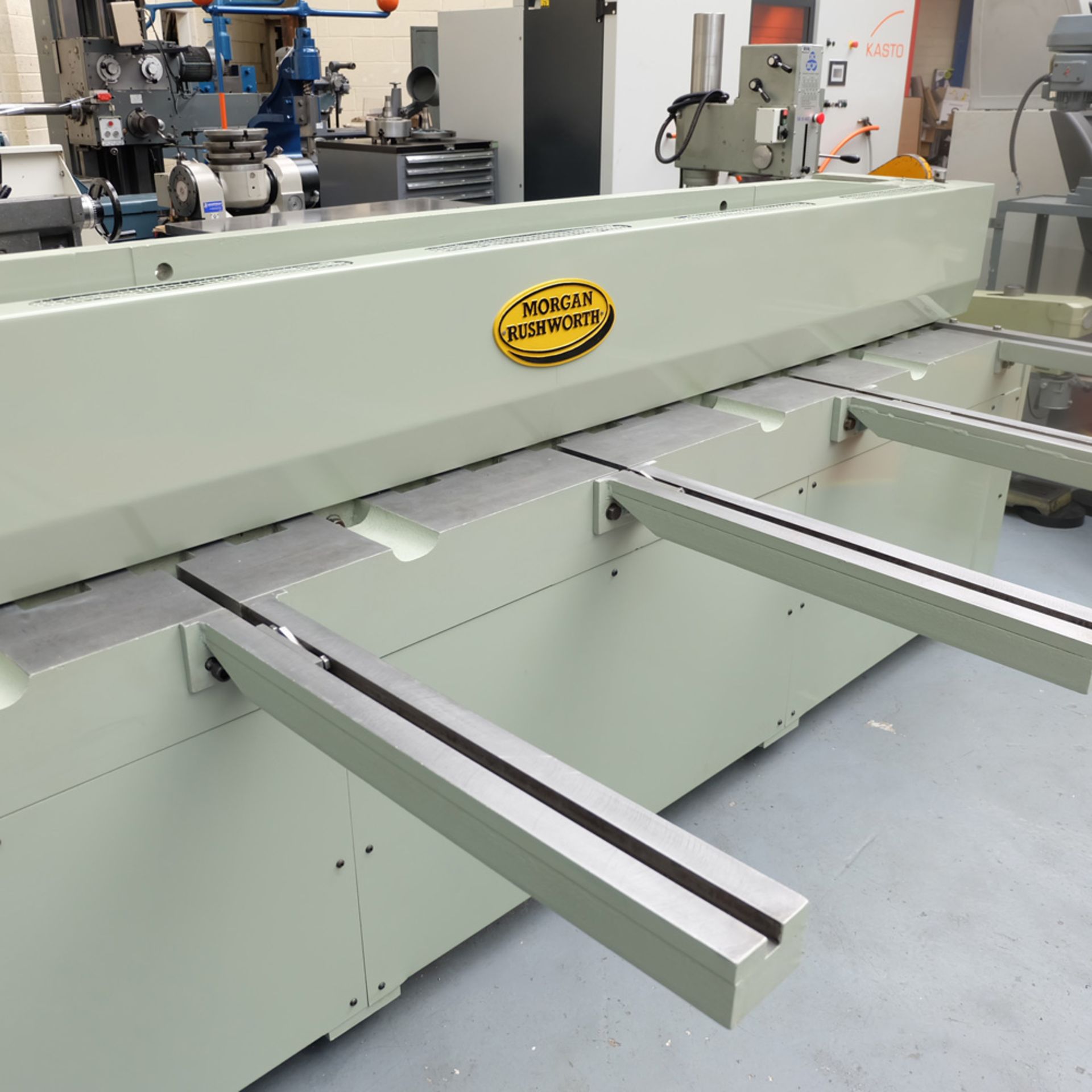 A MORGAN RUSHWORTH Direct Drive Power Sheet Metal Guillotine, Capacity 3000mm x 3mm, Manual Back - Image 2 of 7