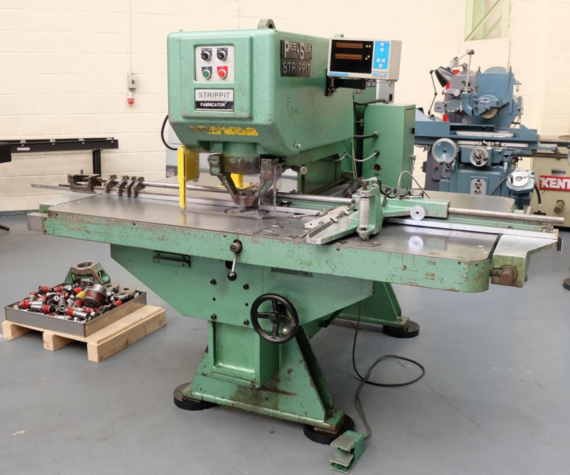 A PRESS + SHEAR STRIPPIT SUPER 30/30/30 FABRICATOR Punch: Capacity Punching Table 48in x 40in,