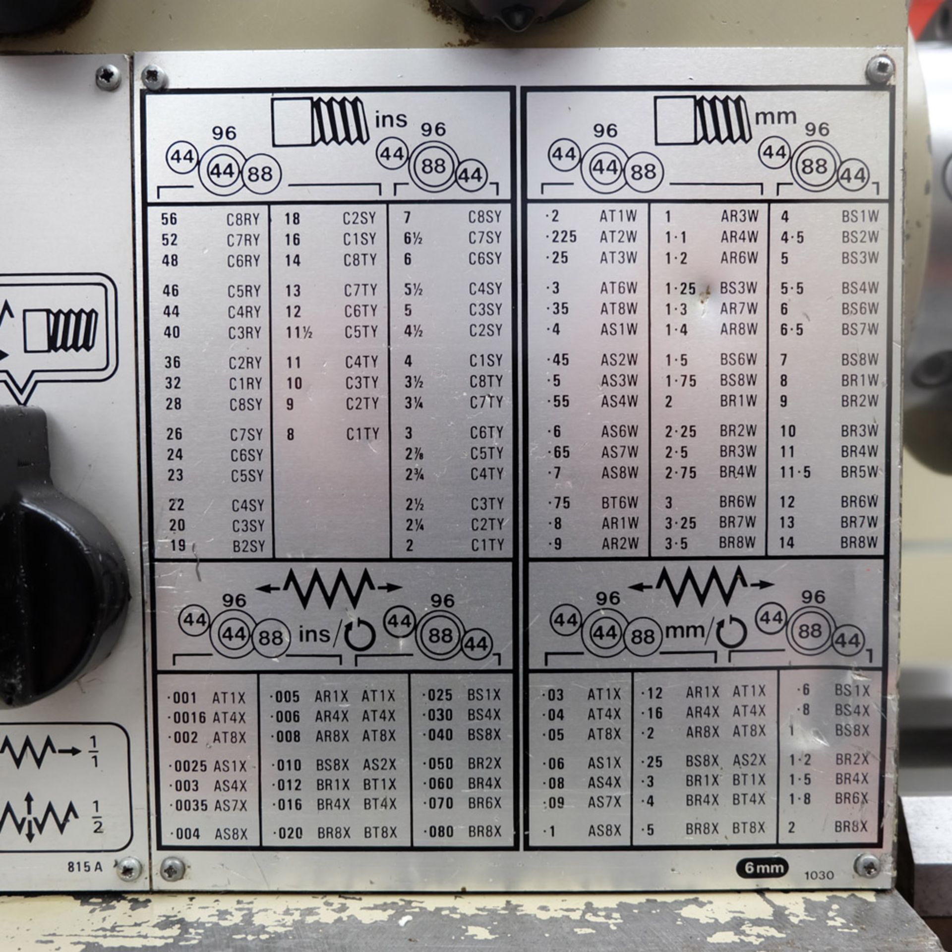 A HARRISON M300 Gap Bed Centre Lathe: Swing Over Bed 13in, Distance Between Centres 40in, Speeds - Image 9 of 9