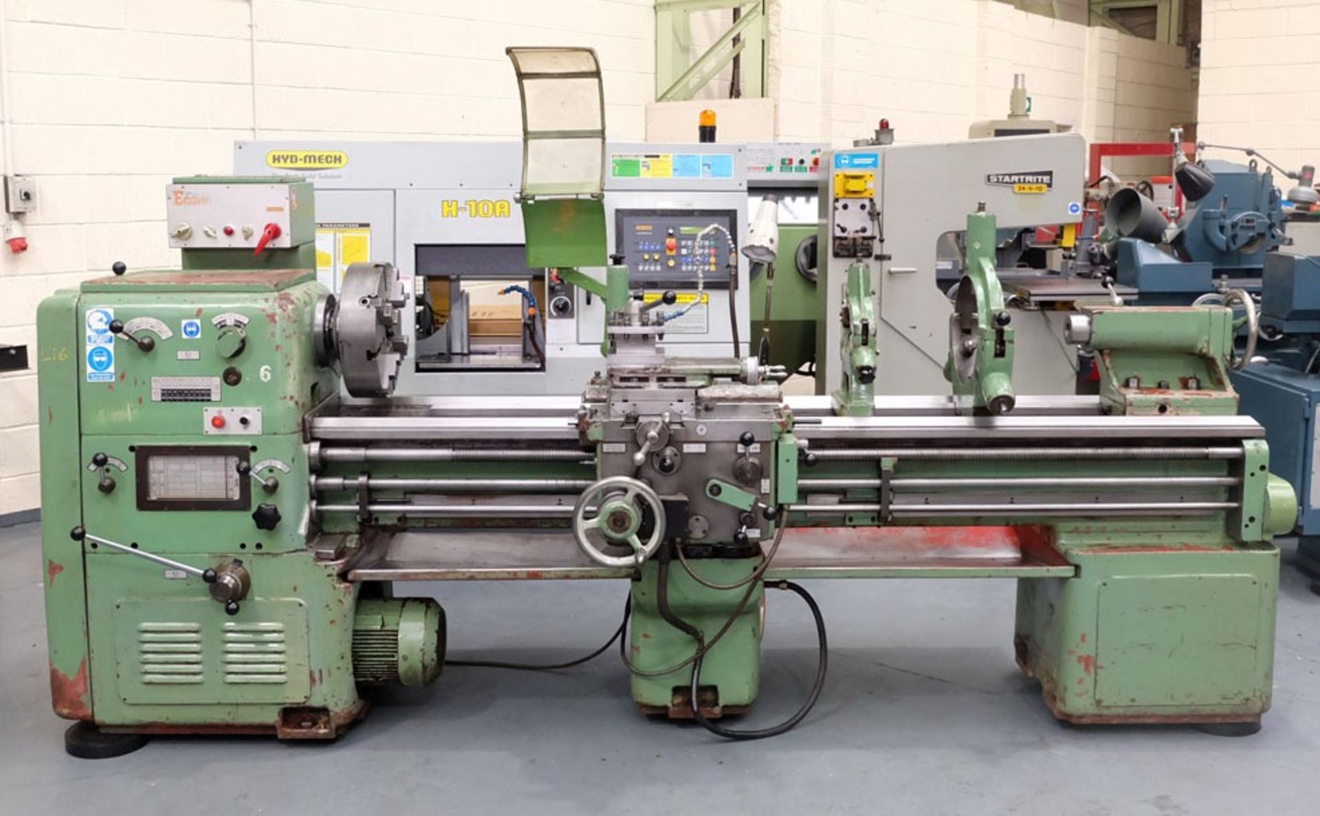 A Wewag Model 50/2000 Centre Lathe: Swing