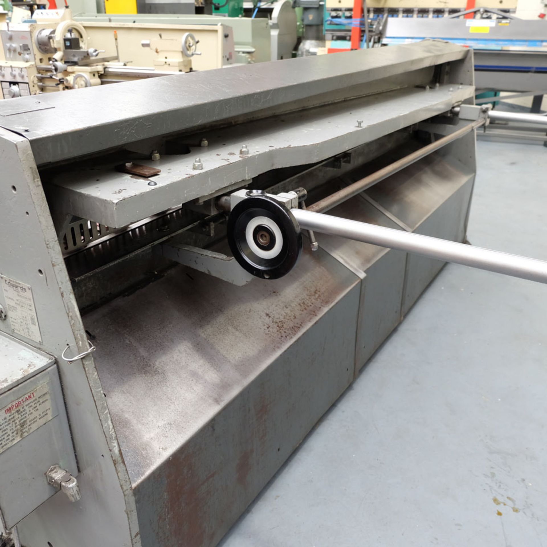 A EDWARDS Truecut Model 3.25/2500DD Power Guillotine: Capacity 2535mm x 3.25mm, Blade Gap - Image 4 of 5