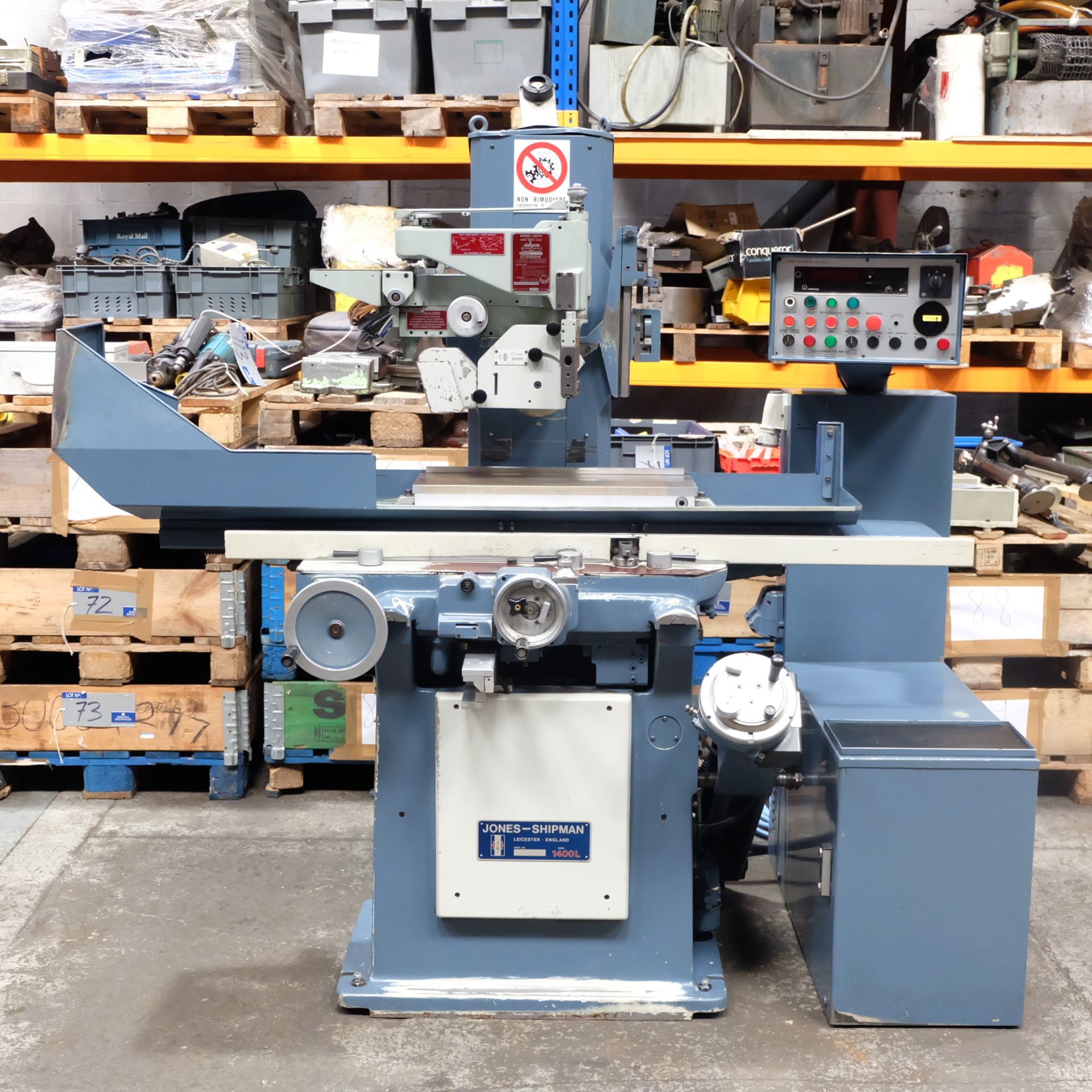 A Jones and Shipman 1400L Surface Grinder