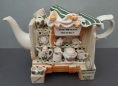 Vintage Portmeirion Novelty Teapot China Stall Botanic Garden Pattern