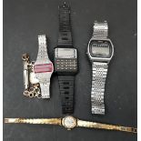 Vintage Retro Parcel of 5 Watches 3 x LCD 1 x Casio 1 x Beta 1 x Braddon Plus 2 x Cocktail Watches