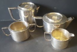 Antique Vintage Easi Nest Tea & Coffee Set Silver Plated EPNS Art Deco Reg No. 853938