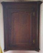 Antique Farmhouse Pine Corner Cupboard Early Victorian