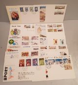 Parcel of 15 First Day Covers 1970's & 1980's Isle of Man & GB