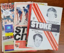 Vintage Parcel of 20 Assorted Stoke City Football Programmes 1970/80/90's