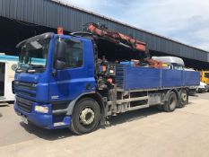 2008 DAF CF 75-310 6x2 Dropside Hiab