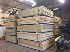 10 x sheets of 3000mm x 2000mm x 40mm Chipboard (No VAT on hammer)