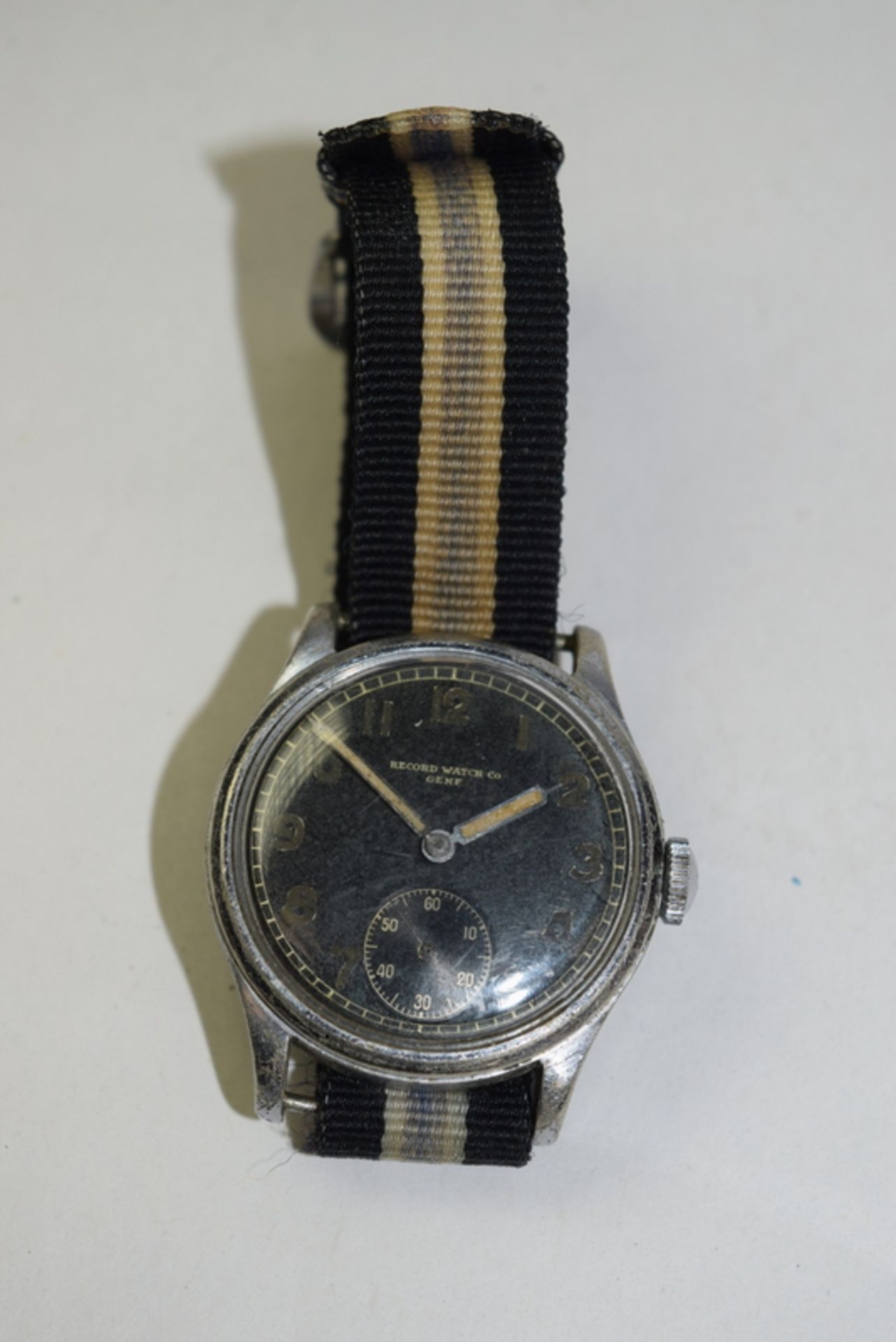 WW2 German Military Record Genf Watch - Image 3 of 4