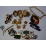 Collection Of Various Badges And Jewellery