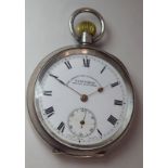 Lovely Fattorini 'The Edison' Silver Pocket Watch