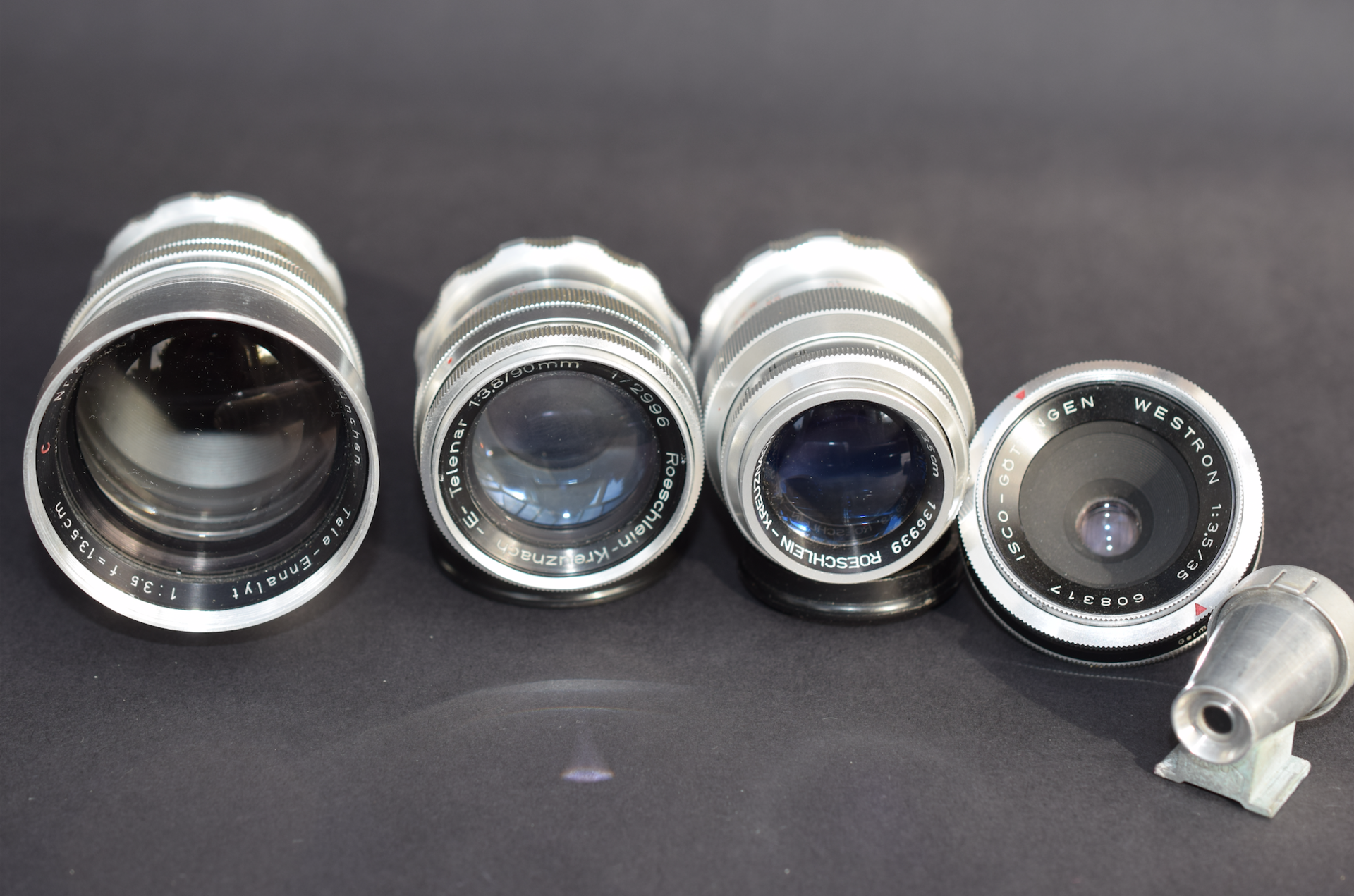 Hard Case Set Of Braun Cameras With Various Lenses - Image 7 of 10