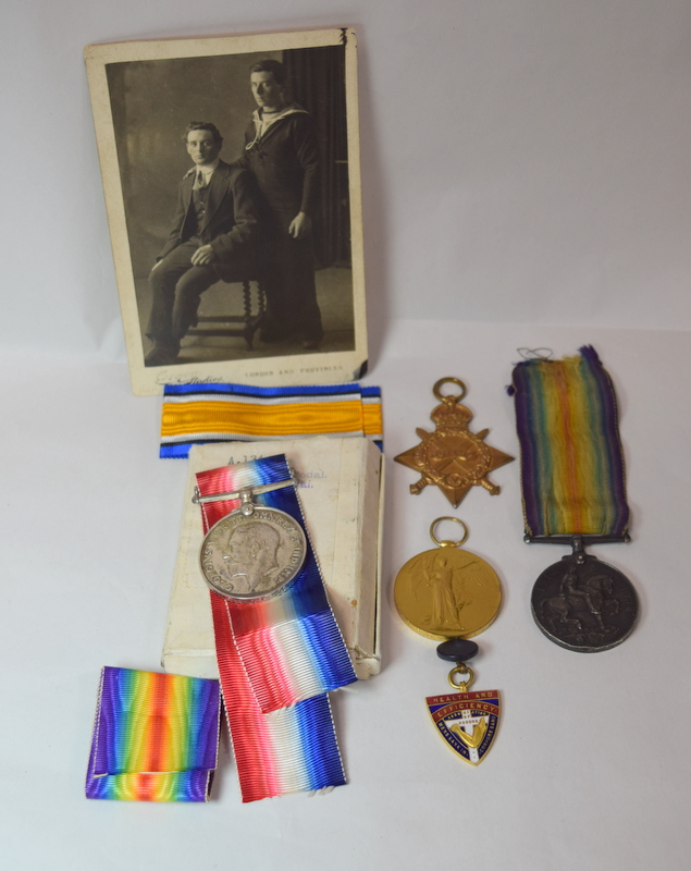 WW1 Set Of Medals And Photograph