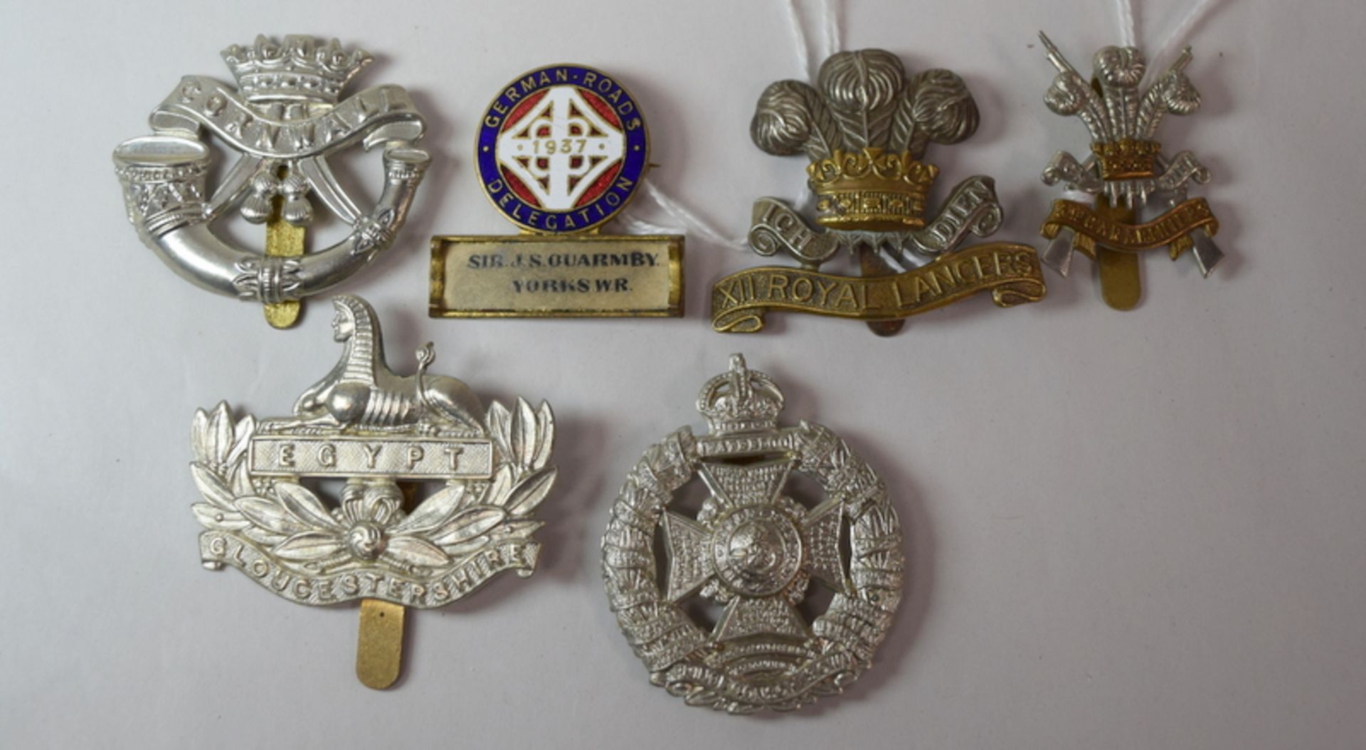 Group Of 6 Military Cap Badges