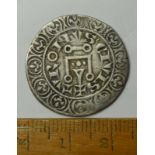 Rare Silver Hammered Coin Knights Templar