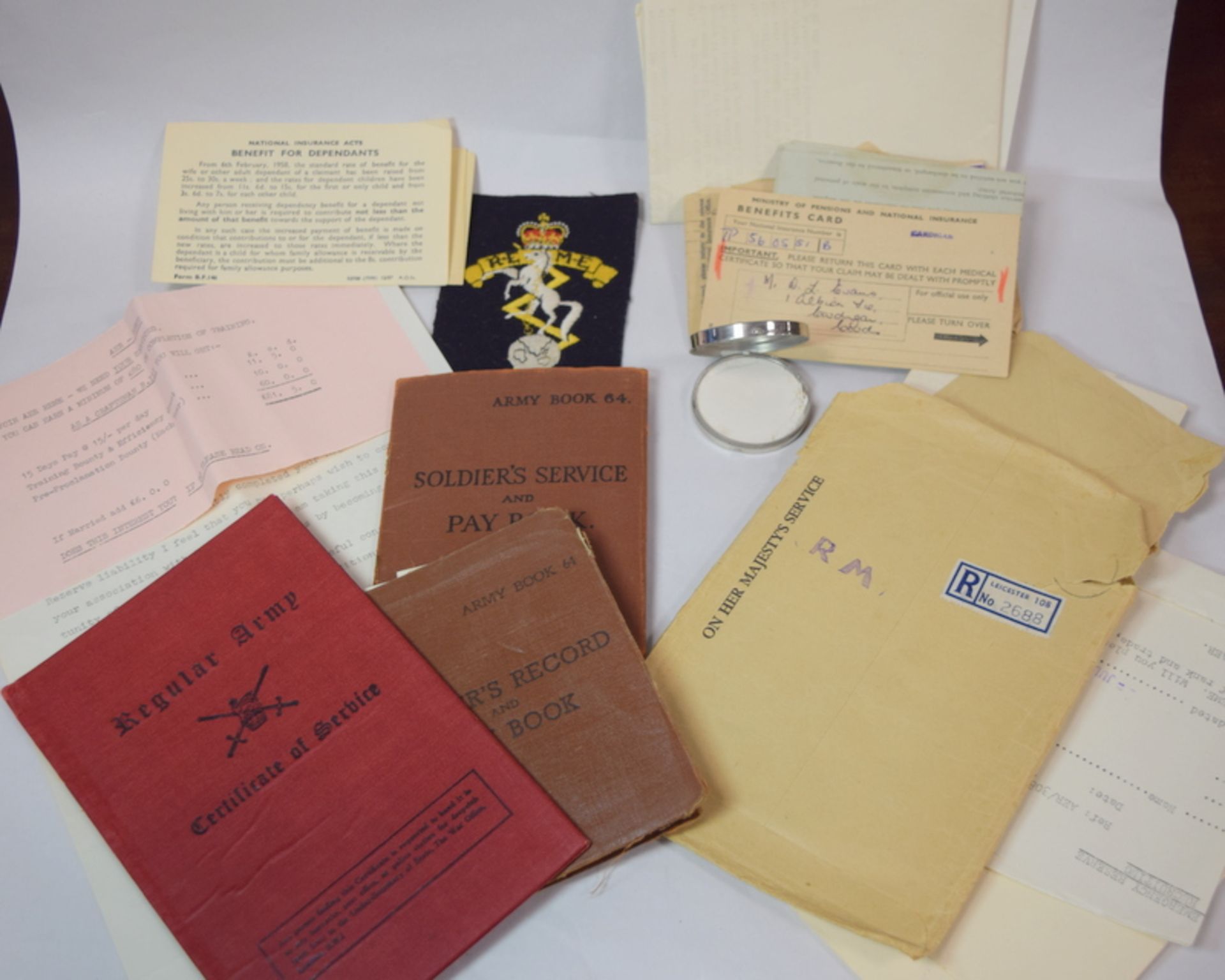 WW2 British Army Pay Books And Memorabilia