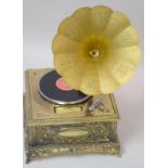 1950s Japanese Gramaphone Music Box And Lighter