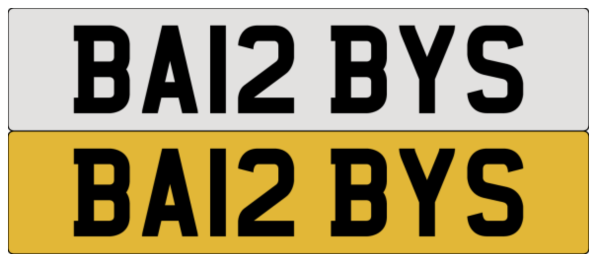 On DVLA retention, ready to transfer BA12 BYS