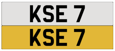 On DVLA retention, ready to transfer KSE 7 .- Please note, VAT applies on the hammer.