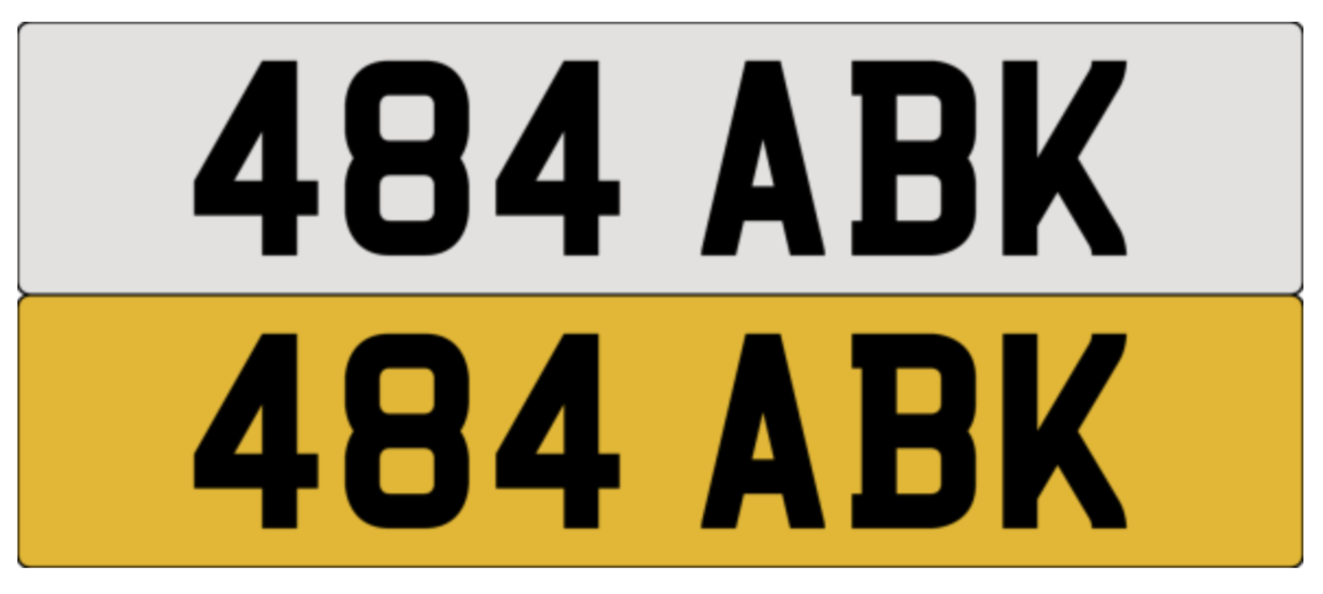 On DVLA retention, ready to transfer 484 ABK .- Please note, VAT applies on the hammer.