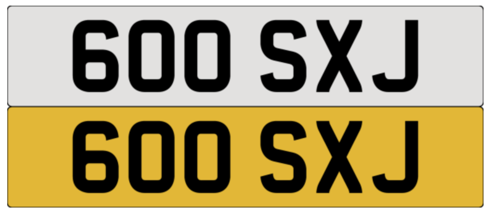 On DVLA retention, ready to transfer 600 SXJ