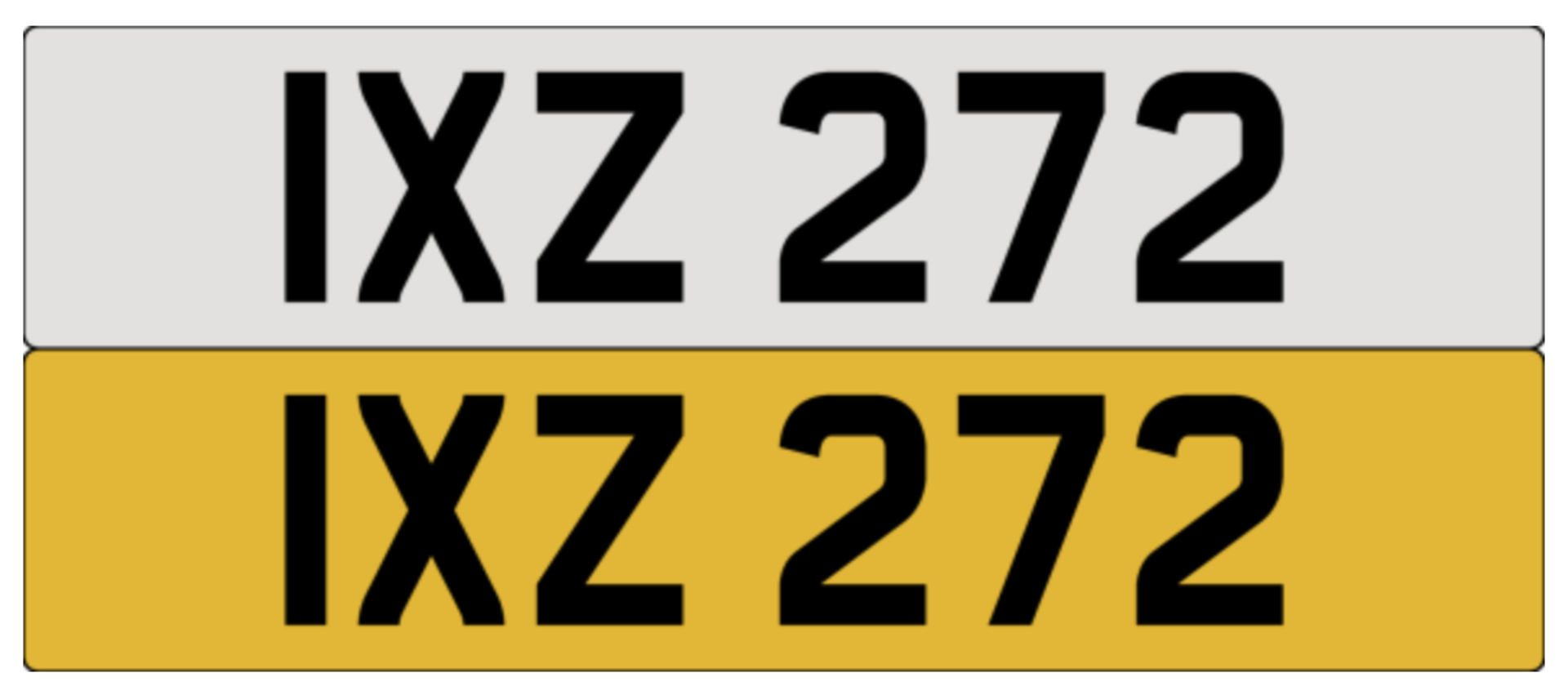 On DVLA retention, ready to transfer IXZ 272 .- Please note, VAT applies on the hammer.