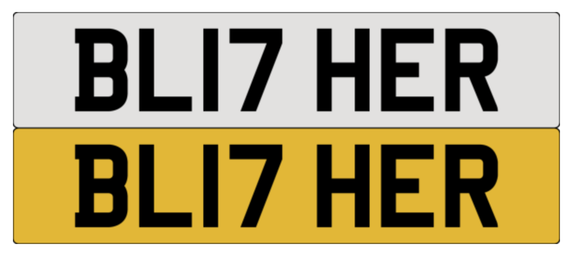 On DVLA retention, ready to transfer BL17 HER