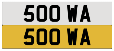 On DVLA retention, ready to transfer 500 WA .- Please note, VAT applies on the hammer.