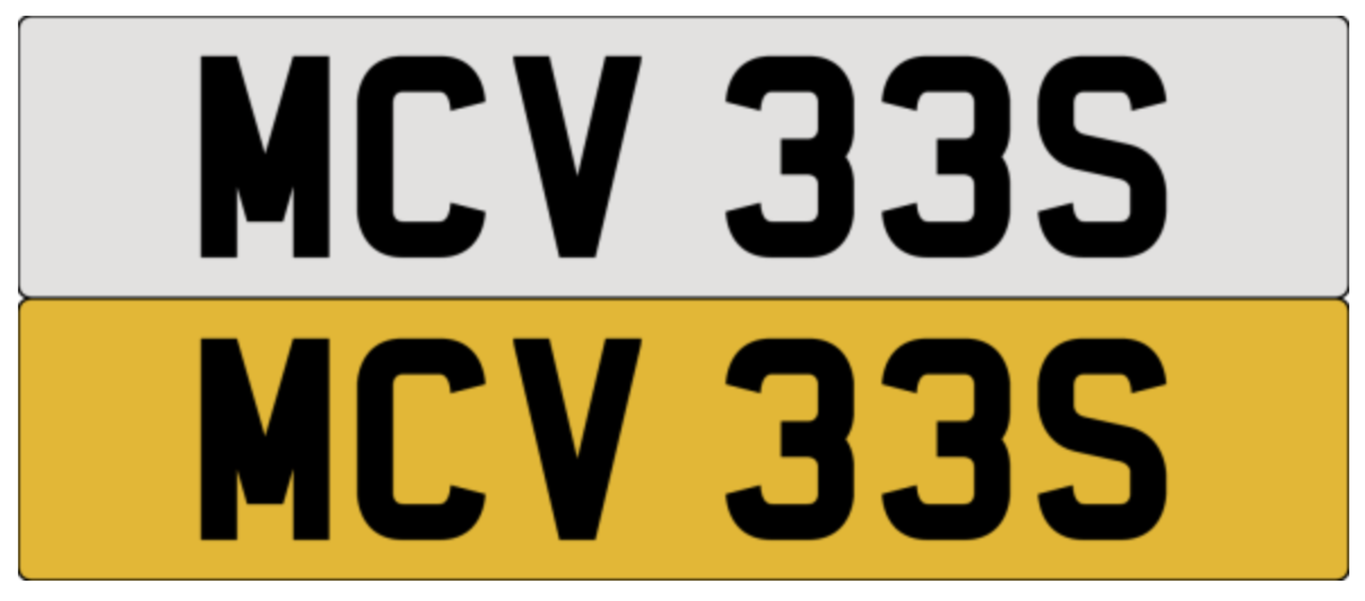 On DVLA retention, ready to transfer MCV 33S