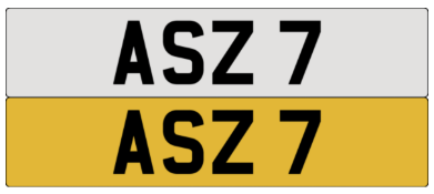 On DVLA retention, ready to transfer ASZ 7 .- Please note, VAT applies on the hammer.