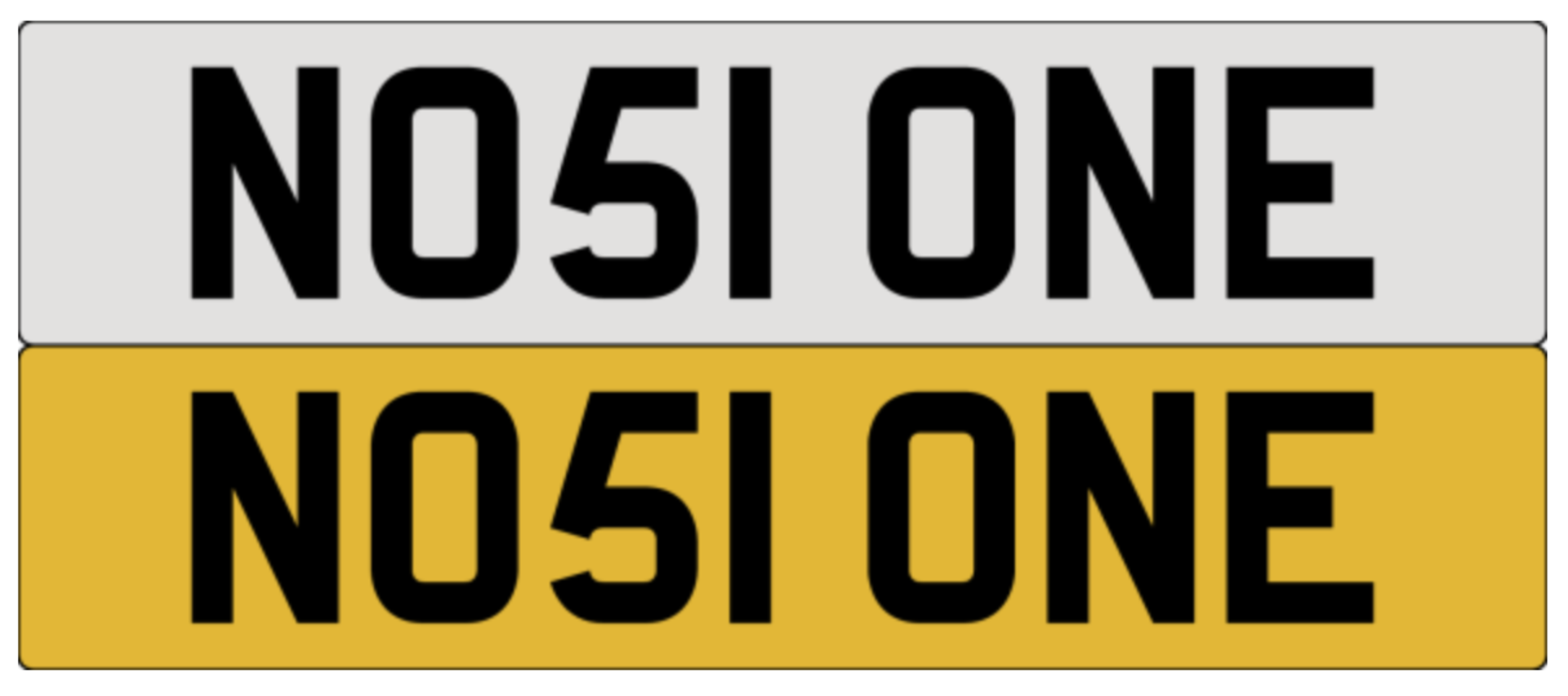 On DVLA retention, ready to transfer NO51 ONE