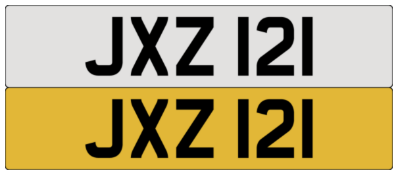 On DVLA retention, ready to transfer JXZ 121 .- Please note, VAT applies on the hammer.