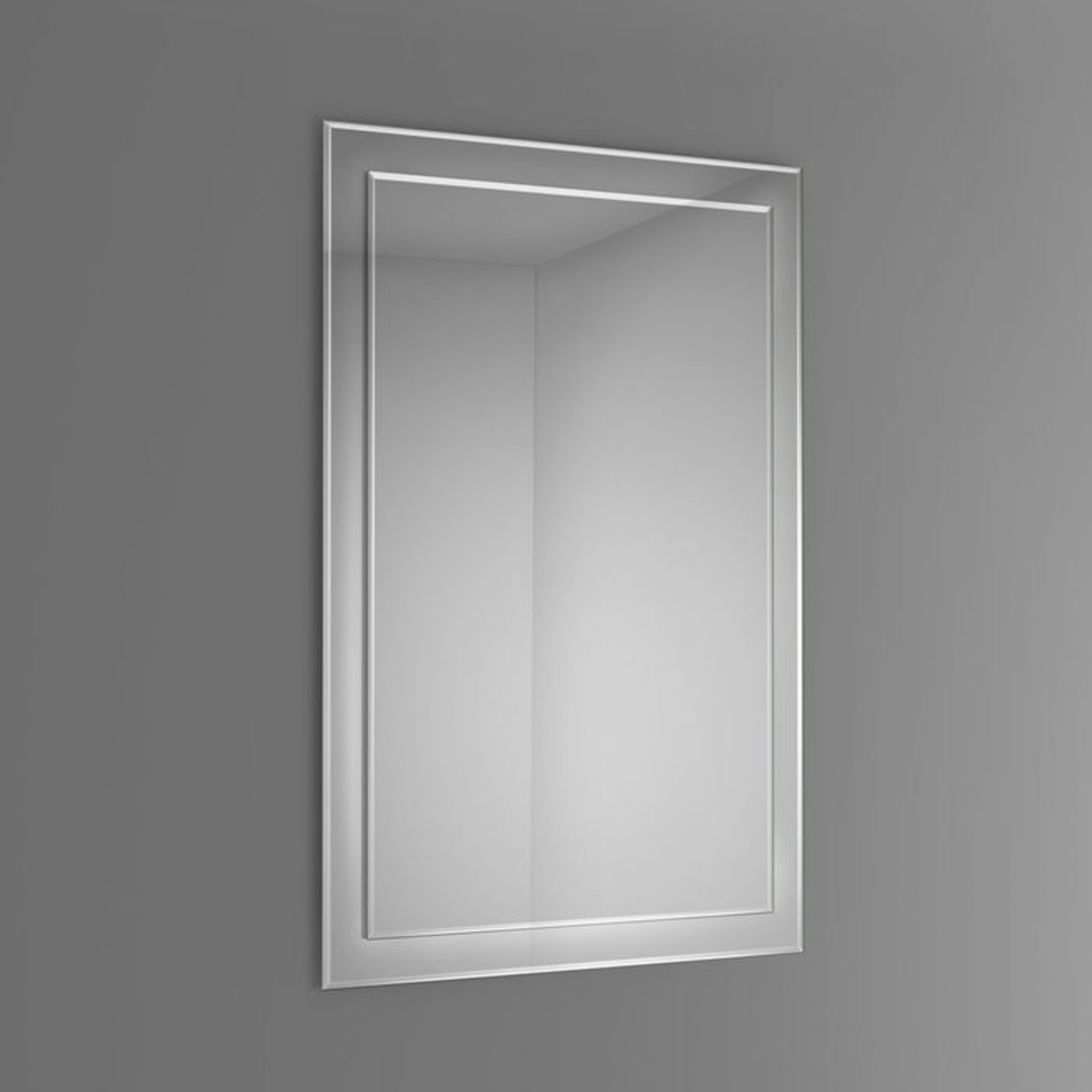 (NY179) 900x650mm Bevel Mirror. Smooth beveled edge for additional safety and style Supplied fully - Image 3 of 3