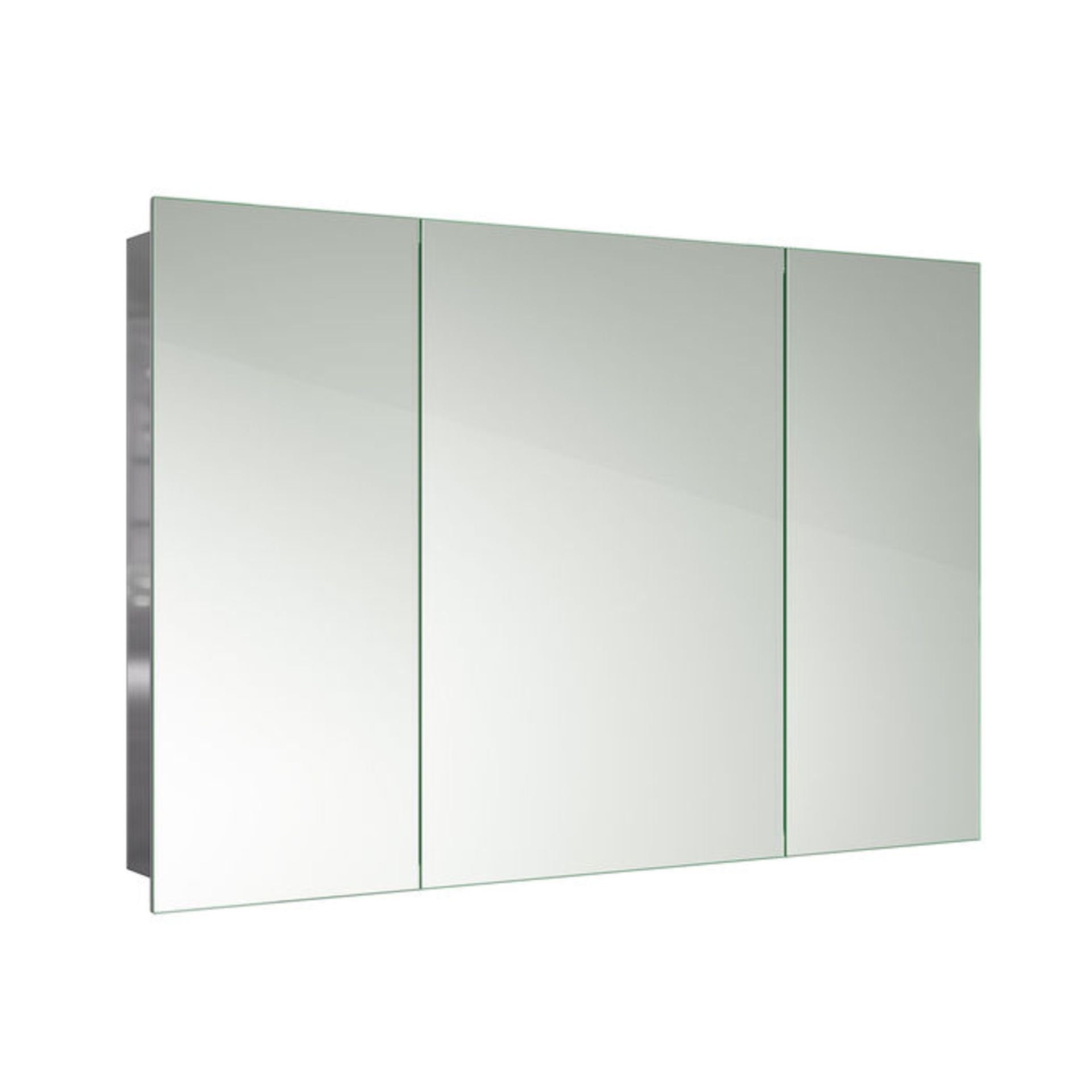 (NY184) 900x600mm Liberty Stainless Steel Triple Door Mirror Cabinet. Made from high-grade stainless - Image 4 of 4