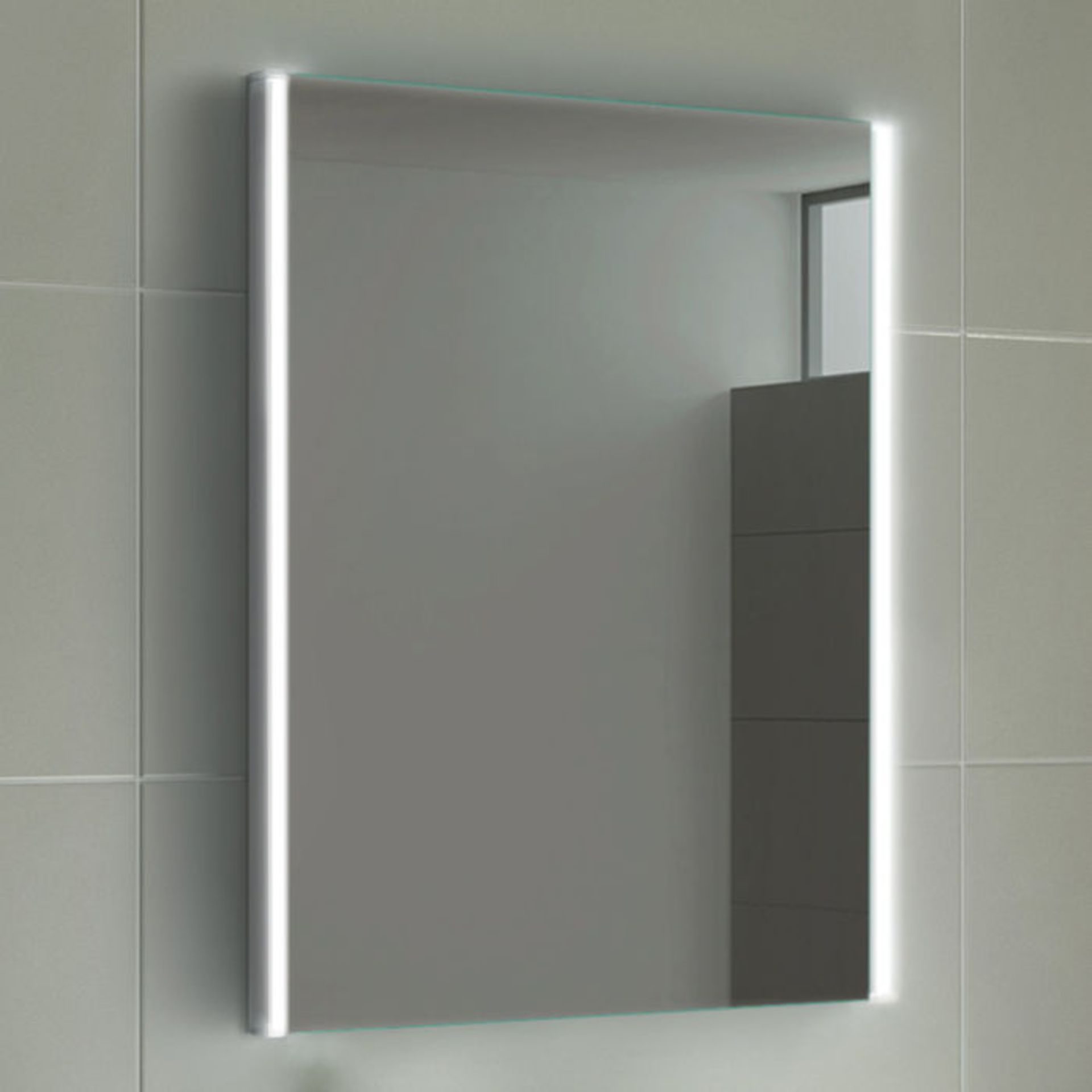 (ST31) 450x600mm Denver Illuminated LED Mirror. RRP £349.99. Energy efficient LED lighting with IP44