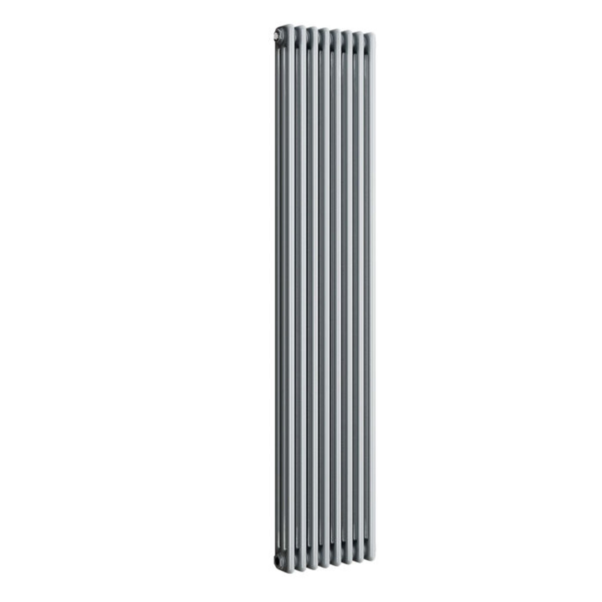 (NY160) 1800x380mm Earl Grey Triple Panel Vertical Colosseum Radiator. RRP £441.99. For an elegant - Image 3 of 3
