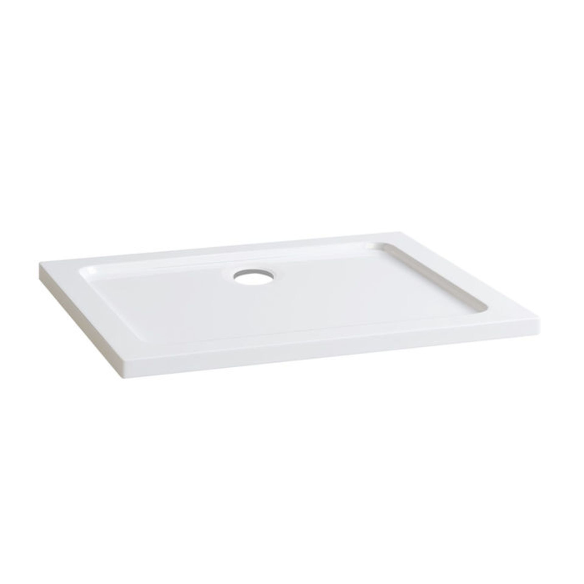 (NY148) 900x760mm Rectangular Ultra Slim Stone Shower Tray. Low profile ultra slim design Gel coated - Image 2 of 2