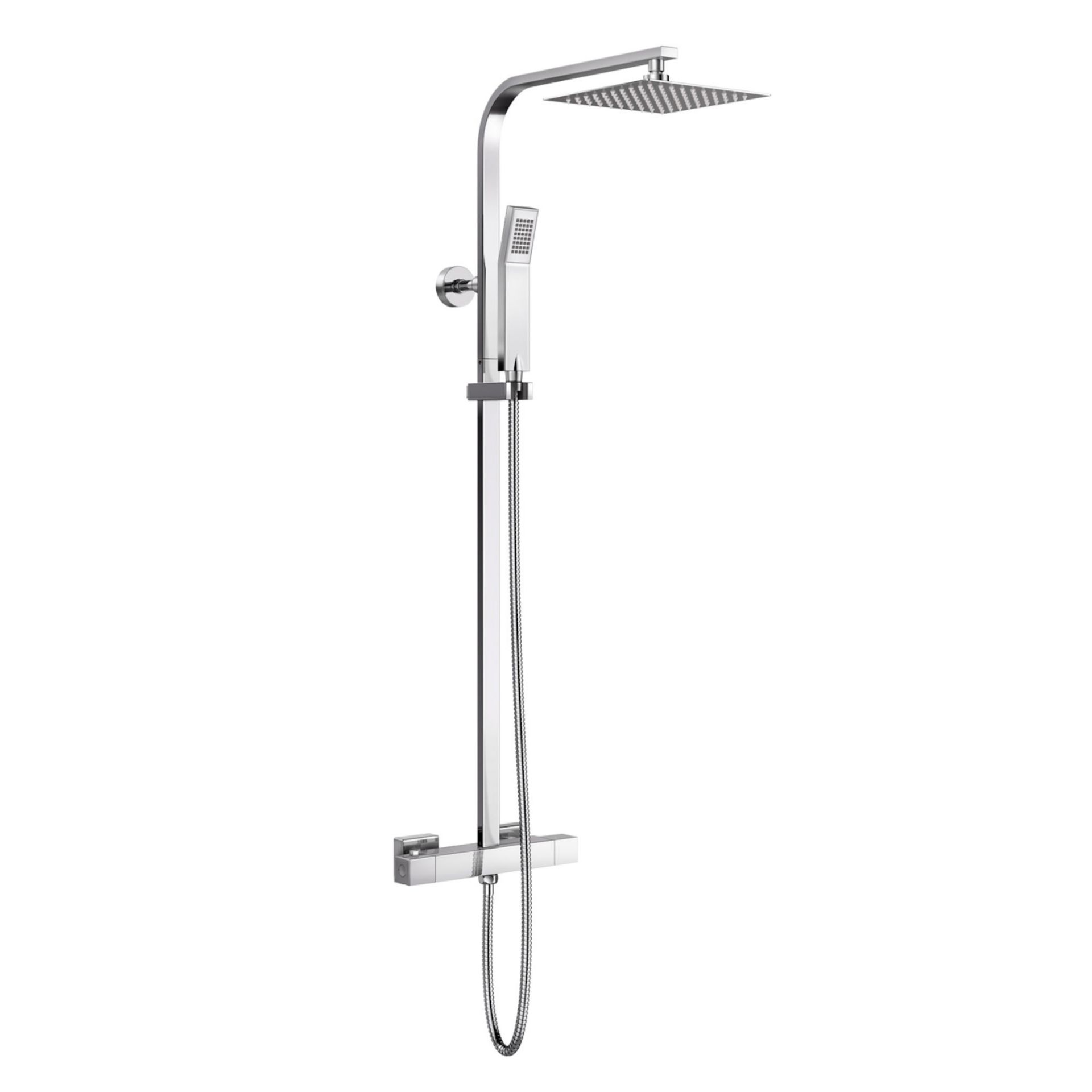 (XM51) Square Exposed Thermostatic Shower Kit - Denver. Style meets function with our gorgeous