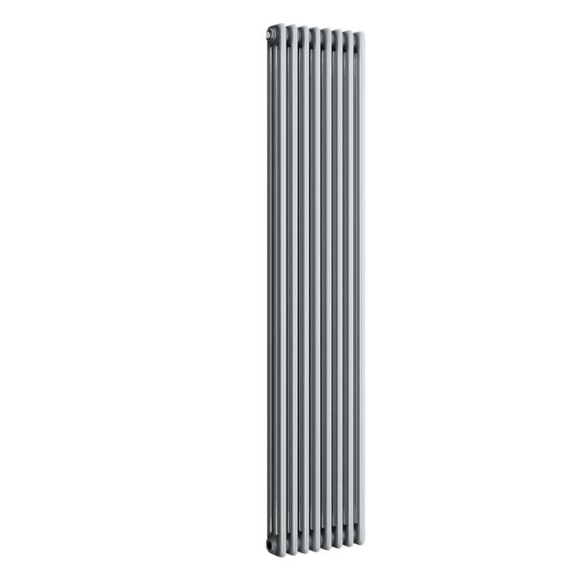 (NY160) 1800x380mm Earl Grey Triple Panel Vertical Colosseum Radiator. RRP £441.99. For an elegant - Bild 3 aus 3