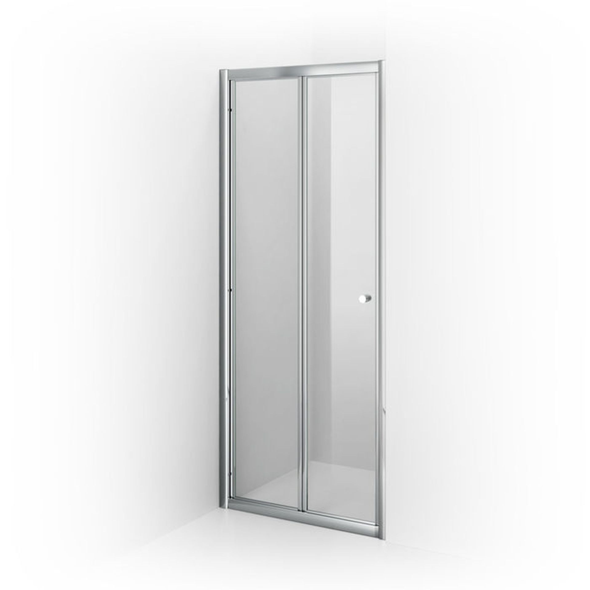 (XM12) 800mm - Elements Bi Fold Shower Door. RRP £299.99. 4mm Safety Glass Fully waterproof tested - Image 4 of 5