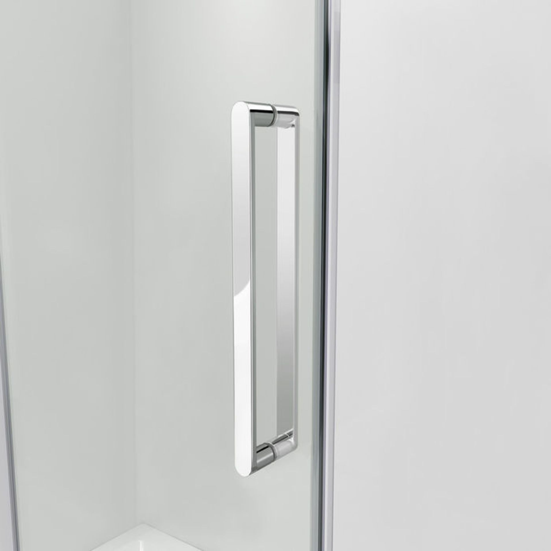 (XM20) 1400x900mm - 8mm - Designer Frameless EasyClean Sliding Door Shower Enclosure. Fully - Image 5 of 6