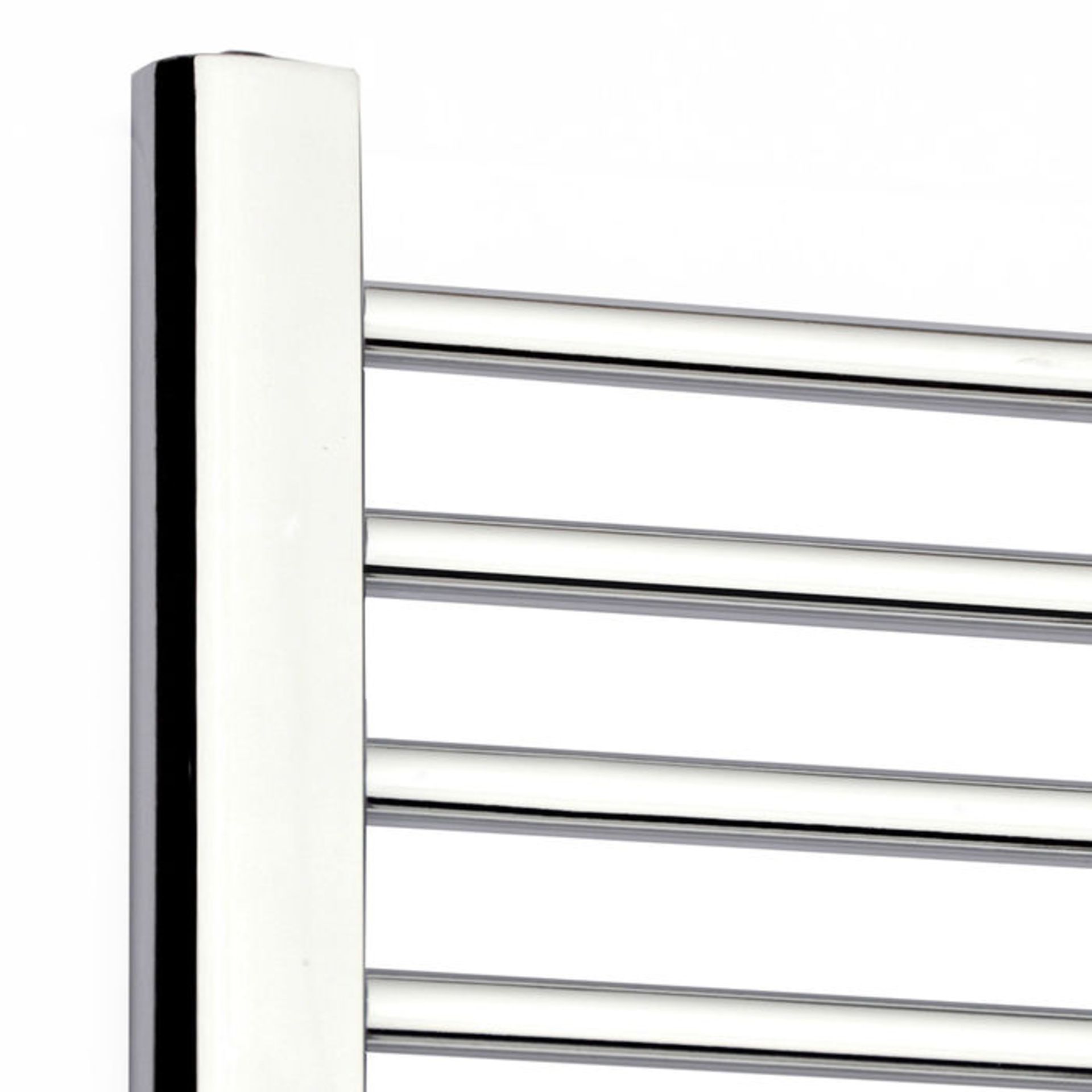(XM113) 1600x400mm - 20mm Tubes - Chrome Heated Straight Rail Ladder Towel Radiator. Made from - Image 4 of 4