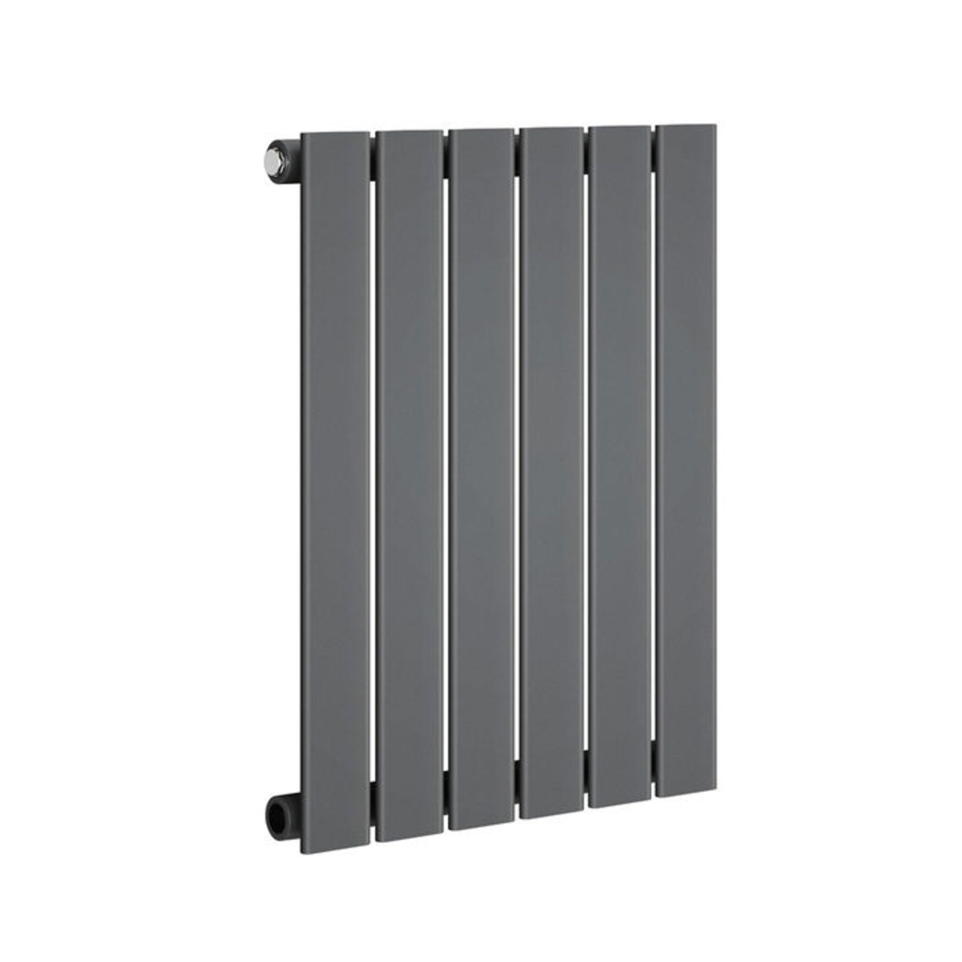 (XM79) 600x456mm Anthracite Single Flat Panel Horizontal Radiator. RRP £184.99. Engineered under - Image 4 of 4