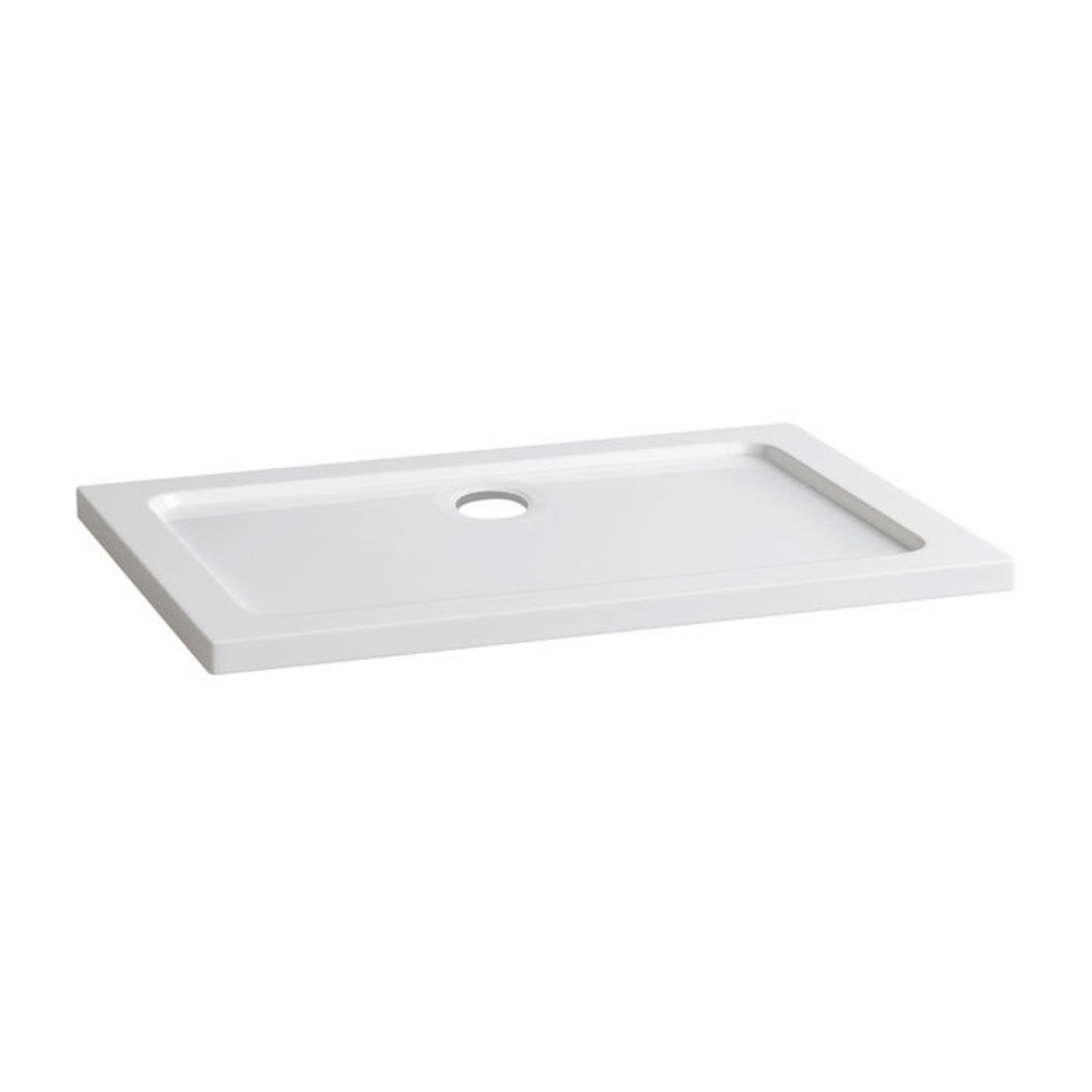 (P198) 1000x700mm Rectangular Ultra Slim Stone Shower Tray. Low profile ultra slim design Gel - Image 2 of 3